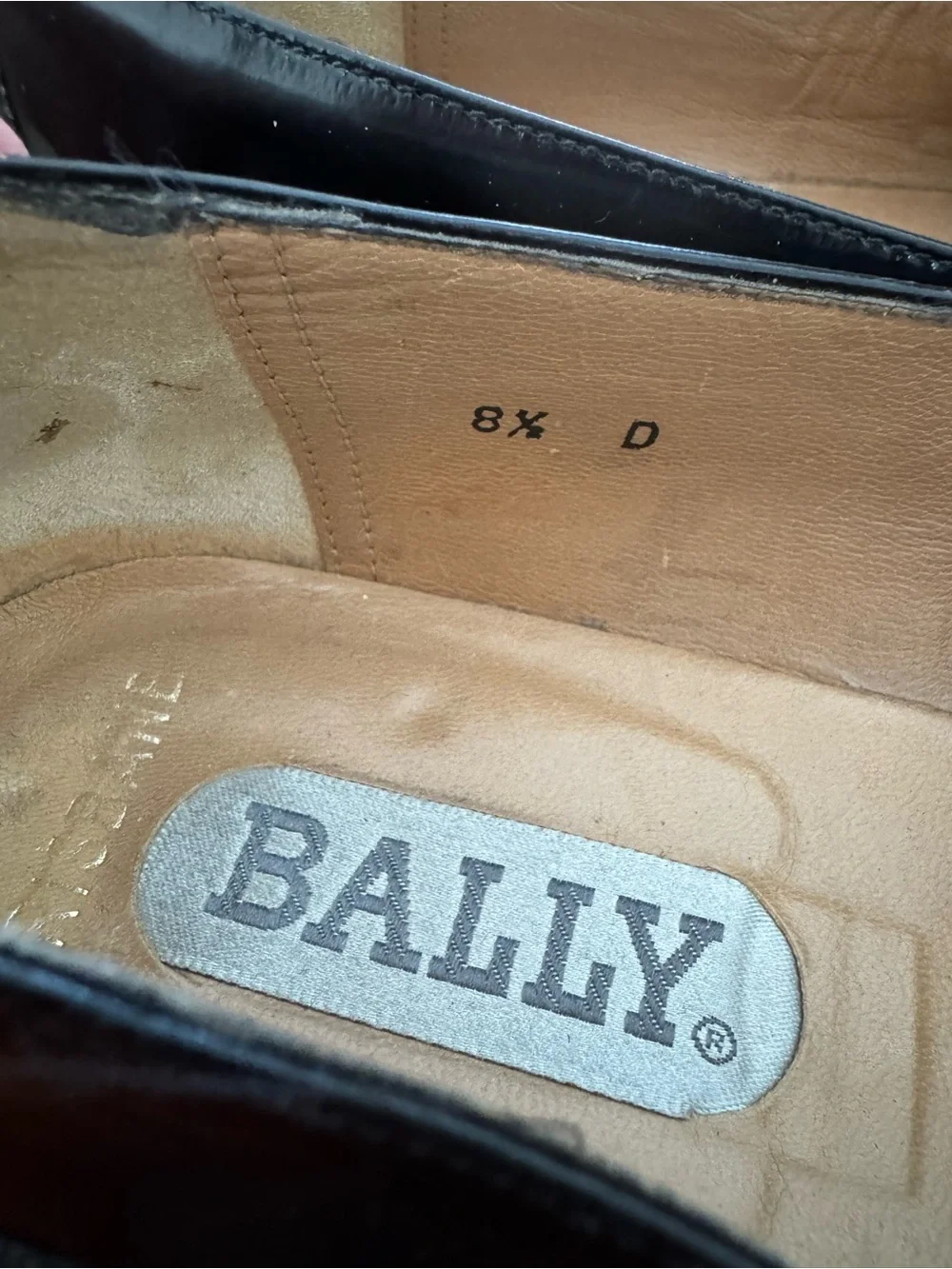 Bally Black Leather Tassel Slip-On Loafers